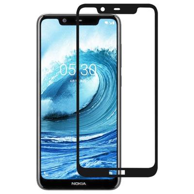 Volledige lijm volledige cover Screen Protector gehard glas film voor Nokia 5 1 plus/X5
