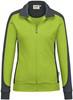 Hakro 277 Women's sweat jacket Contrast MIKRALINAR® - Kiwi/Anthracite - 3XL