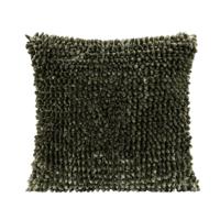 2e Halve Prijs Leen Bakker - Sierkussen Gabriel - Donker - 45x45 Cm - Polyester - Groen - 10x45x45 Cm