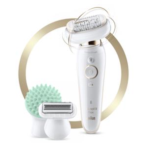 Braun Silk-épil 9 Flex 9-020 - Epilator Voor Vrouwen Met Flexibele Kop Voor Ontharen, Wit/Goud