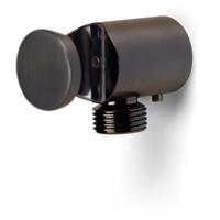 Aansluitbocht Blue Label Brondby | Met wandhouder | Messing | Gunmetal PVD