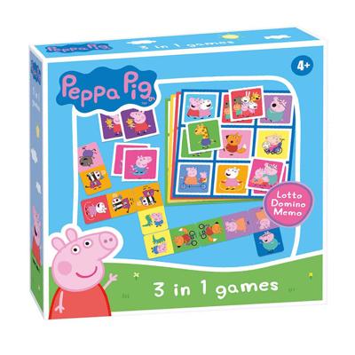 Selecta Peppa pig 3n1 memo lotto domino