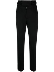 Maison Margiela pantalon en laine à coutures signature - Noir