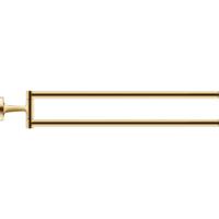 Duravit Starck T Handdoekhouder - 2 stangen - 46.5cm - draaibaar - goud gepolijst 0099413400