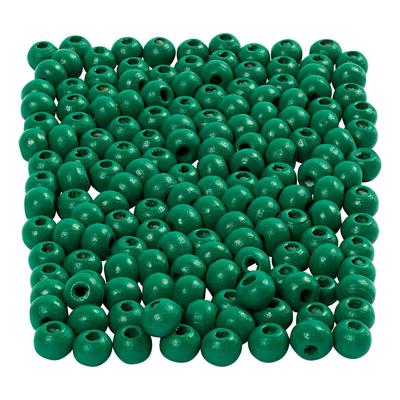 Creativ Company Houten kralen groen, 150st.