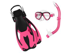 CRIVIT Kinder duik- en snorkelset (M, Roze)