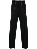 Off-White pantalon de tailleur Stitch - Noir - thumbnail