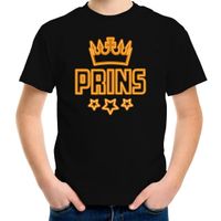 Koningsdag t-shirt - prins - voor jongens - zwart