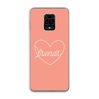 Friends heart: Xiaomi Redmi Note 9 Pro Transparant Hoesje Friends heart: Xiaomi Redmi Note 9 Pro Transparant Hoesje