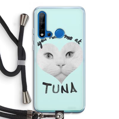 You had me at tuna: Huawei P20 Lite (2019) Transparant Hoesje met koord