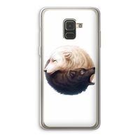 Yin Yang Wolves: Samsung Galaxy A8 (2018) Transparant Hoesje