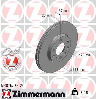 Remschijf Coat Z 430147320