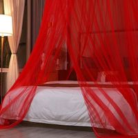 Klamboe - Rond - Extra Groot - XL - Rood - Ring 80cm - Omtrek 1250cm - Hoogte 260cm - thumbnail