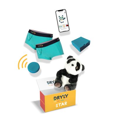 Dryly® Plaswekker Star Meisjes (Incl. 2 broekjes)