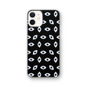 Eyes pattern: iPhone 12 Transparant Hoesje