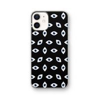 Eyes pattern: iPhone 12 Transparant Hoesje