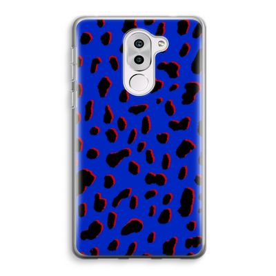 Blue Leopard: Honor 6X Transparant Hoesje