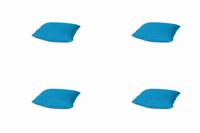 Kussen 45 x 45 aqua piping Panama aqua (4 stuks) Madison - Madison