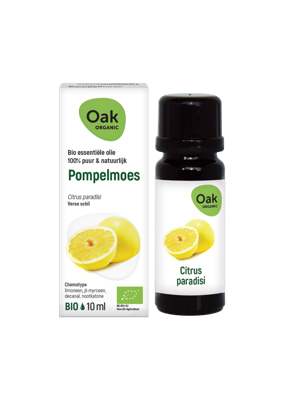 Oak Organic Olie Essential Oils Pompelmoes 10ml Oak Organic Olie Essential Oils Pompelmoes 10ml