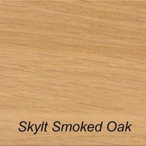 QLiv Cross tafel ovaal 240x110 Smoked Skylt Soap Look Eiken