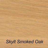 QLiv Cross tafel ovaal 240x110 Smoked Skylt Soap Look Eiken