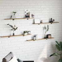 Boekenplank Bord 4 pcs Bruin 100 x 40 x 1.5cm Spaanplaat