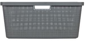 Curver jute wasmand 46 liter donkergrijs
