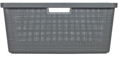 Curver jute wasmand 46 liter donkergrijs