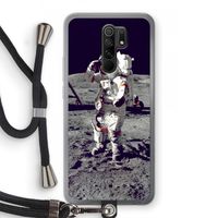 Spaceman: Xiaomi Redmi 9 Transparant Hoesje met koord