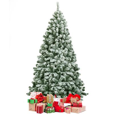 Besneeuwde Kunstkerstboom met Metalen Standaard en PVC-Pinnen 180cm