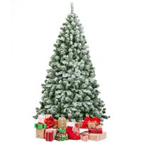 Besneeuwde Kunstkerstboom met Metalen Standaard en PVC-Pinnen 180cm