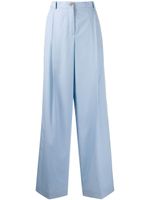 Nina Ricci pantalon extra évasé oversize - Bleu