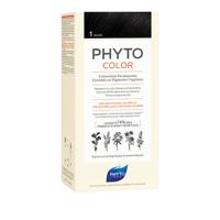Phytocolor Permanente Haarkleuring 1 Zwart Intens en Natuurlijke Kleur