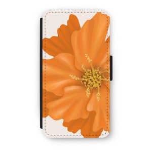 Orange Ellila flower: iPhone XS Flip Hoesje