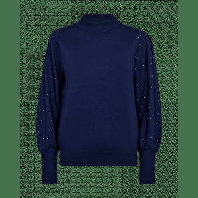 FreeQuent - Blauw | Dames | Trui | Blauw | L | regular | Kamst mode