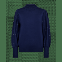 FreeQuent - Blauw | Dames | Trui | Blauw | XL | regular | Kamst mode