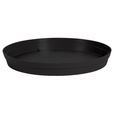 EDA Bloempot onderschaal Toscane - kunststof - antraciet - D23 cm - opvangschalen