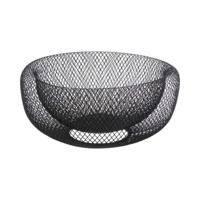 Fruitschaal 5five Simply Smart Noir Kitchen Zwart Metaal 27 cm Ø 27 cm