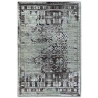 Vloerkleed Agnes - Mintgroen maat: 170x115cm - materiaal: Polyester - Dekbed-Discounter.nl
