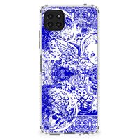 Extreme Case Samsung Galaxy A22 5G Angel Skull Blauw