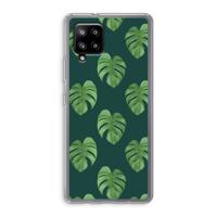 Monstera leaves: Samsung Galaxy A42 5G Transparant Hoesje - thumbnail