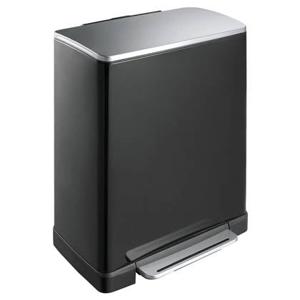 EKO - Europe E-Cube Step Bin 50L Rechthoekig Zwart