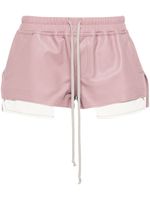 Rick Owens short Fog Boxer en cuir - Rose - thumbnail