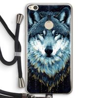 Darkness Wolf: Huawei Ascend P8 Lite (2017) Transparant Hoesje met koord