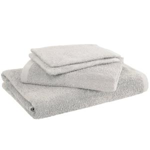 Moodit Badlinnen Troy Silver - 2 washandjes + 1 handdoek + 1 douchelaken