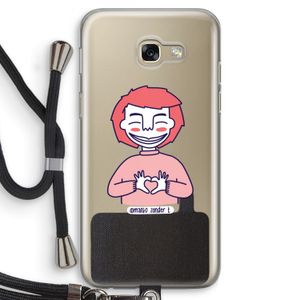Hartje: Samsung Galaxy A5 (2017) Transparant Hoesje met koord