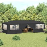 VidaXL Partytent met zijwanden professioneel 90 g/m² 4x9 m antraciet