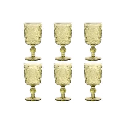 Set van bekers Home ESPRIT Groen Kristal 310 ml (6 Stuks) Set van bekers Home ESPRIT Groen Kristal 310 ml (6 Stuks)