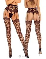 * PASSION Zwarte open panty ouvert, S031 - thumbnail