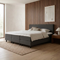 Familiebed Comfort - Antraciet - Dekbed-Discounter.nl